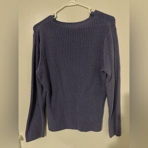 Women's Ribbed Sweater - Gray